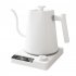 Electric Gooseneck Kettle  Kettle Teapot With Stainless Steel Inner Liner And Cover  Ergonomic Handle  Multifunctional Silent Hot Water Boiler Heater White  EU 