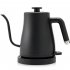 Electric Gooseneck Kettle Coffee Tea Kettle With 1500W Fast Heating Element Gooseneck Spout Anti Slip Base Stainless Steel Hot Water Boiler Heater Black mechani