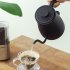 Electric Gooseneck Kettle Coffee Tea Kettle With 1500W Fast Heating Element Gooseneck Spout Anti Slip Base Stainless Steel Hot Water Boiler Heater Black mechani
