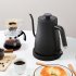 Electric Gooseneck Kettle Coffee Tea Kettle With 1500W Fast Heating Element Gooseneck Spout Anti Slip Base Stainless Steel Hot Water Boiler Heater Black mechani