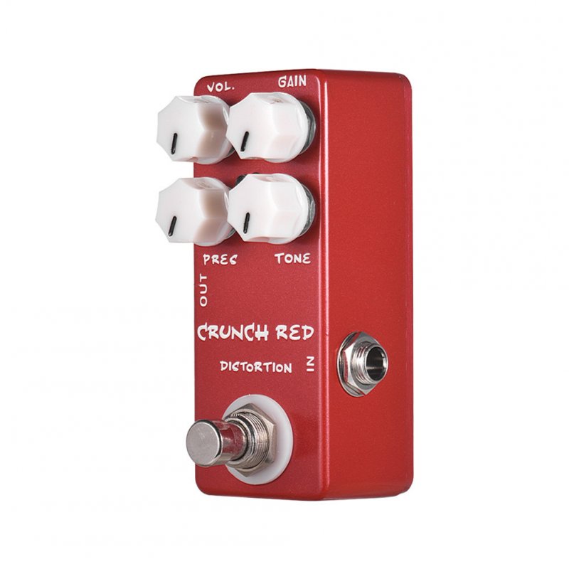 Electric Guitar Effector Metal Distortion Guitar Pedal with LED red