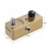 Electric Guitar Effector Noise Reduction Metal Effector with LED Golden