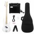 Electric Guitar Professional 4 String Exquisite Stylish Bass Guitar Music Equipment With Power Line Bag Wrench Tool White