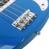 Electric Guitar Professional 4 String Exquisite Stylish Bass Guitar Music Equipment With Power Line Bag Wrench Tool Blue