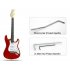 Electric Guitar crafted out of basswood with 3 Single Coil Pickups and 22 Frets   Perfect as a guitar for beginners  available at an ultra low price