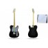 Electric Guitar featuring a Single Coil Pickup  a T pickup and 22 Frets   Start practicing your guitar solos today