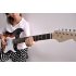 Electric Guitar that simply requires you to plug in  which features 3 Single Coil Pickups and 22 Frets is an affordable and cool instrument for beginners