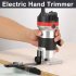 Electric Hand Wood Trimmer Wood Router with Guide Assembly Storage Case U S  regulations