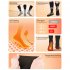 Electric Heated Socks 3 Heat Settings Battery Operated Machine Foot Warmer For Hiking Ski Camping Men Women pure black