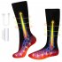 Electric Heated Socks 3 Heat Settings Battery Operated Machine Foot Warmer For Hiking Ski Camping Men Women light gray black