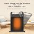 Electric Heater with Remote Control 90 Degree Wide Range 3 Modes Low Noise Black EU Plug