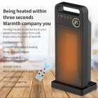 Electric Heater with RC 90 Degree Wide Range 3 Modes Low Noise Black EU Plug