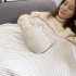 Electric Heating Blanket With Cartoon Hand Warmer 5V Safe Voltage Washable Fast Heating USB Heated Blanket  72CM x 115CM  grey