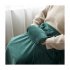 Electric Heating Blanket With Cartoon Hand Warmer 5V Safe Voltage Washable Fast Heating USB Heated Blanket  72CM x 115CM  green