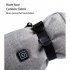 Electric Heating Gloves Rechargeable Lithium Battery Smart Warm Heating Gloves Winter Outdoor Skiing Cycling Black Gray