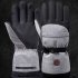 Electric Heating Gloves Rechargeable Lithium Battery Smart Warm Heating Gloves Winter Outdoor Skiing Cycling Black Gray
