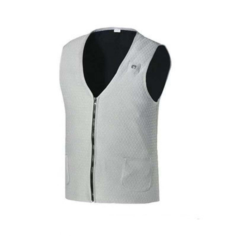 Electric Heating Vest Or Mobile Power Self-heating Clothes Waist  Protection Vest For Men Women Gray_l