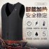 Electric Heating Vest Or Mobile Power Self heating Clothes Waist  Protection Vest For Men Women Gray m