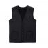 Electric Heating Vest Or Mobile Power Self heating Clothes Waist  Protection Vest For Men Women Black xxxl