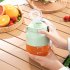 Electric Juicer Cup Portable Automatic Sport Blender Cup with Juicer and Water Cup Lid  Power Cord  Safety Lock White