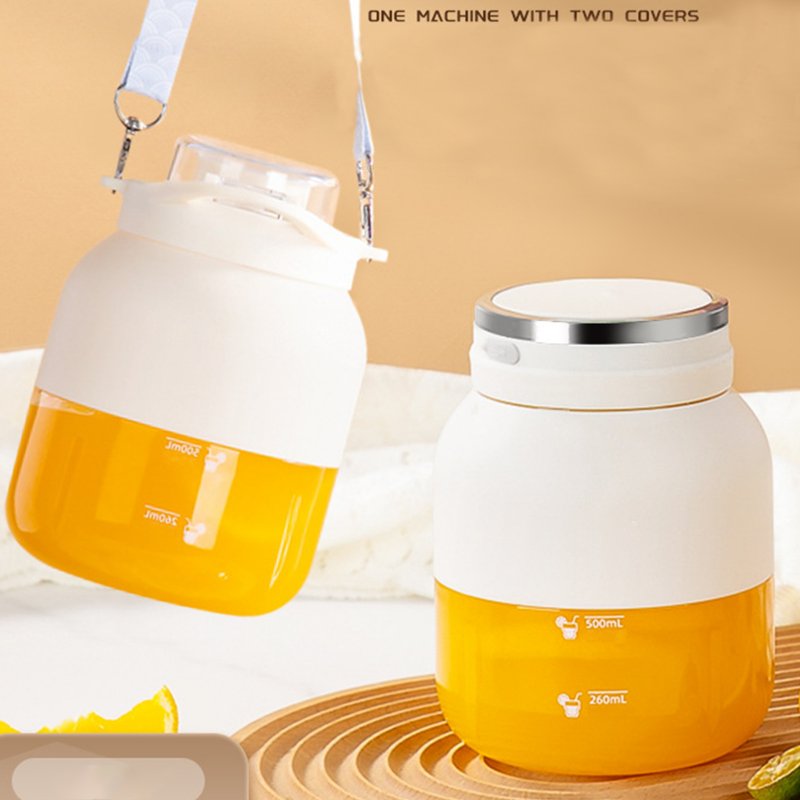 Electric Juicer Cup Automatic Sport Blender Cup with Juicer and Water Cup Lid