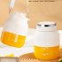 Electric Juicer Cup Portable Automatic Sport Blender Cup with Juicer and Water Cup Lid  Power Cord  Safety Lock White