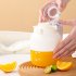 Electric Juicer Cup Portable Automatic Sport Blender Cup with Juicer and Water Cup Lid  Power Cord  Safety Lock White