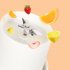 Electric Juicer Cup Portable Automatic Sport Blender Cup with Juicer and Water Cup Lid  Power Cord  Safety Lock White