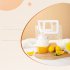 Electric Juicer Cup Portable Automatic Sport Blender Cup with Juicer and Water Cup Lid  Power Cord  Safety Lock White