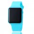 Electric LED Wristwatch Silicone Band Digital Display Watch Gifts for Boys and Girls Rose red