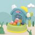 Electric Light Music Game Machine Cute Cartoon Creative Play Ground Mouse Toy Children Kids Gift green rabbit