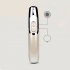 Electric Massage Comb 2 Levels Anti Hair Loss Scalp Massager Hair Growth Comb For Relieve Head Pressure milky white English packaging
