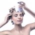 Electric Massager  4 Head Scalp Massage with 19 Contacts Per Head  Rechargeable Head Massager BR 8851 Blue Button