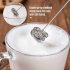 Electric Milk Frother Egg Foam Coffee Maker for Cappuccino Coffee Food Blender Frother Stirrer Mixer black