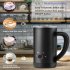Electric Milk Frother Automatic Stainless Steel Electric Cold Hot Frothing Foamer Chocolate Coffee Mixer White
