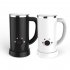Electric Milk Frother Automatic Stainless Steel Electric Cold Hot Frothing Foamer Chocolate Coffee Mixer White