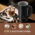 Electric Milk Frother Automatic Stainless Steel Electric Cold Hot Frothing Foamer Chocolate Coffee Mixer White