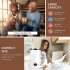 Electric Milk Frother Automatic Stainless Steel Electric Cold Hot Frothing Foamer Chocolate Coffee Mixer White