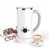 Electric Milk Frother Automatic Stainless Steel Electric Cold Hot Frothing Foamer Chocolate Coffee Mixer White