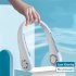 Electric Neck Fan 3 level Adjustable Usb Rechargeable Bladeless Mini Sports Fan Lightweight Cooling Fans white