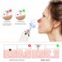 Electric Nose Blackhead Remover Facial Deep Pore Acne Pimple Cleaner Face Beauty Tool With 6 Suction Heads White