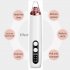 Electric Nose Blackhead Remover Facial Deep Pore Acne Pimple Cleaner Face Beauty Tool With 6 Suction Heads Black