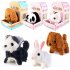 Electric  Plush  Simulation  Animal  Toys Walk Sounds Plush Doll Toy For Children Velvet Teddy  Brown 