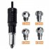 Electric Rivet Nut Gun Adapter Professional Cordless Power Drill Tool Kit For Automobile Manufacturing Production as shown
