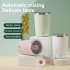 Electric Rotating Self Stirring Coffee Mug 304 Stainless Steel Rechargeable Automatic Mixing Cup For Home Office Travel White