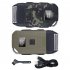 Electric Shaver Reciprocating Double Headed Beard Trimmer USB Rechargeable LCD Shaving Machine Army Green