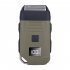 Electric Shaver Reciprocating Double Headed Beard Trimmer USB Rechargeable LCD Shaving Machine Army Green