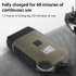 Electric Shaver Reciprocating Double Headed Beard Trimmer USB Rechargeable LCD Shaving Machine Army Green