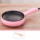 Electric Skillet, Non-Stick Small Egg Skillet, Overheating Protection, Mini Electric Ramen Noodles Boiling Pot For Dorms Cooking, Camping, RV pink