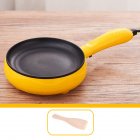 Electric Skillet, Non-Stick Small Egg Skillet, Overheating Protection, Mini Electric Ramen Noodles Boiling Pot For Dorms Cooking, Camping, RV yellow